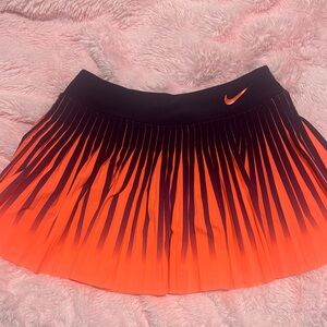 Nike Women's Black and Orange Skater Skirt